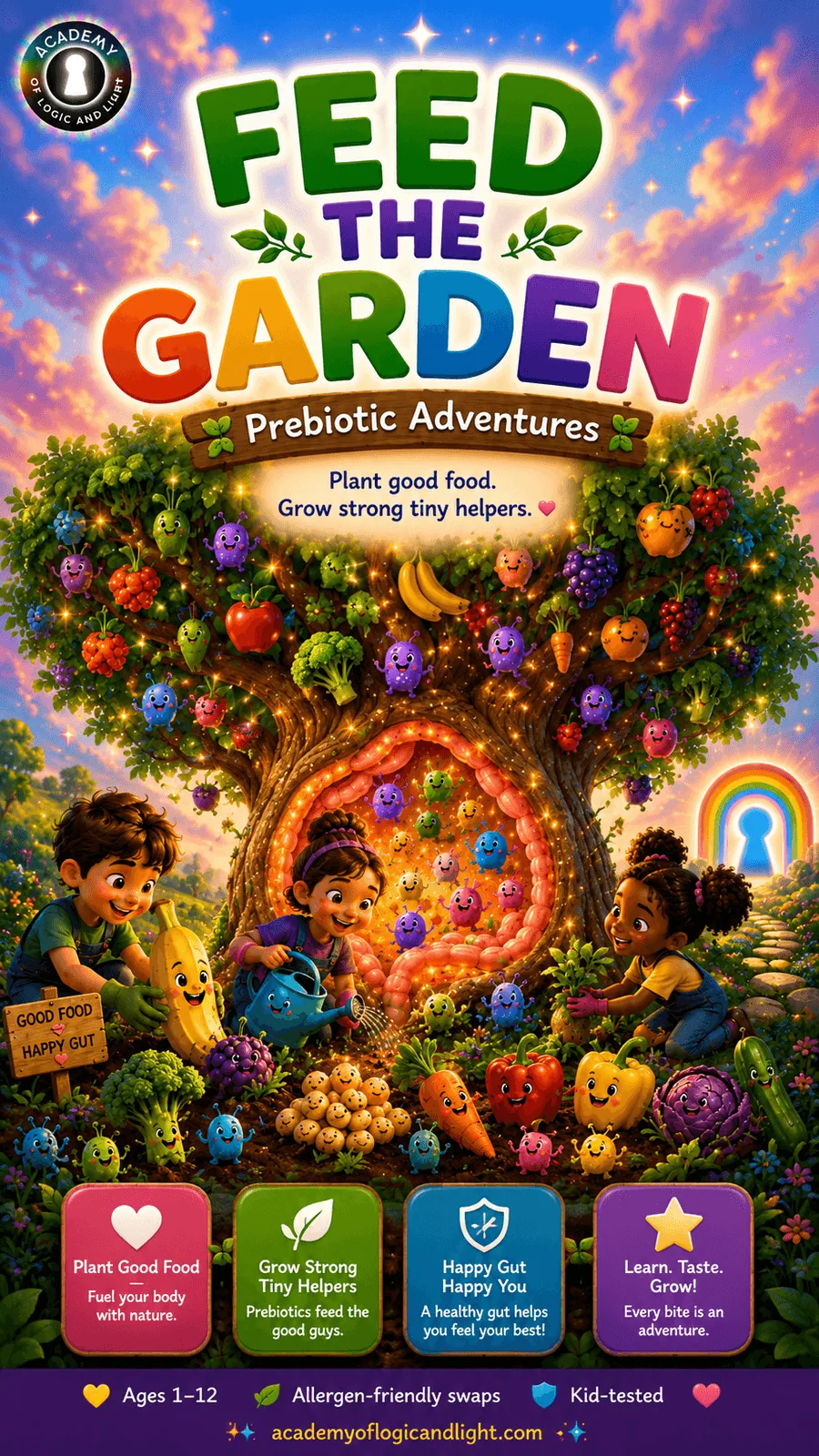 Gut Health for Kids · Feed the Garden: Prebiotic Adventures · book cover