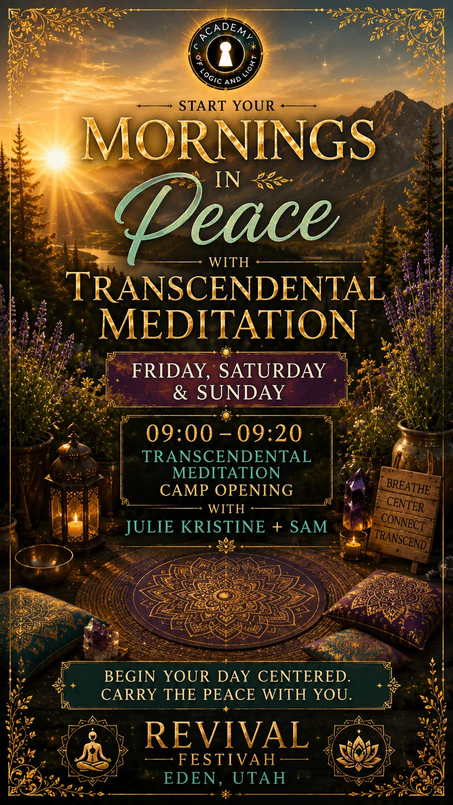 Transcendental Meditation Camp Opening