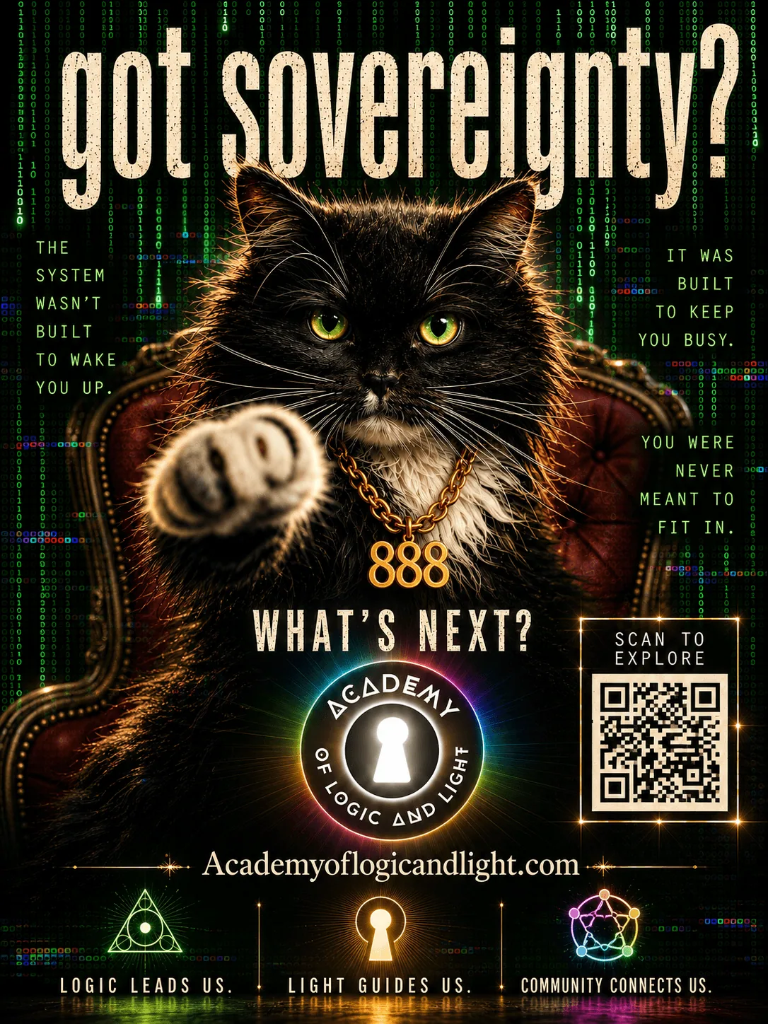Got sovereignty? The system wasn't built to wake you up, it was built to keep you busy. You were never meant to fit in.